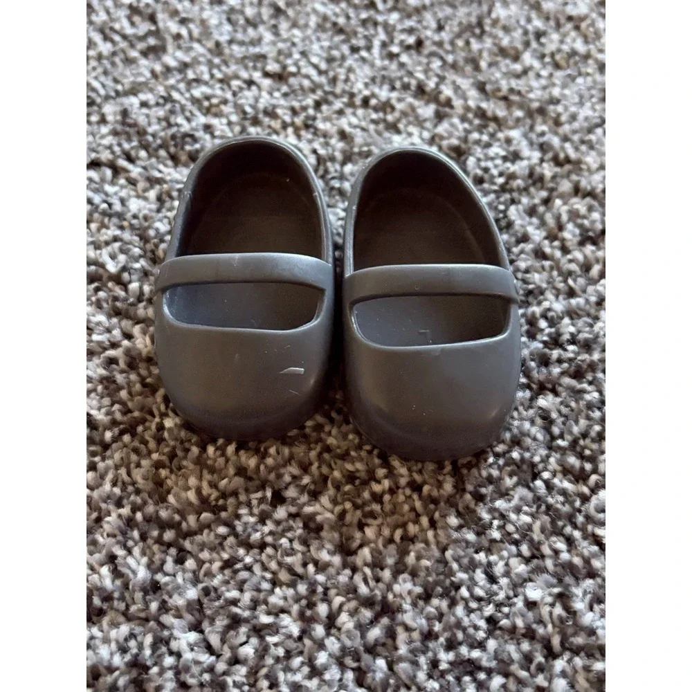 Our Generation Doll Slippers Shoes‎ Gray Plastic